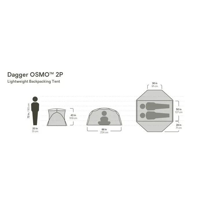 Dagger Osmo 2P lightweight hiking tent – NEMO