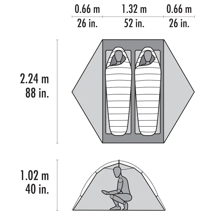 Hubba Hubba HD 2P lightweight hiking tent – MSR