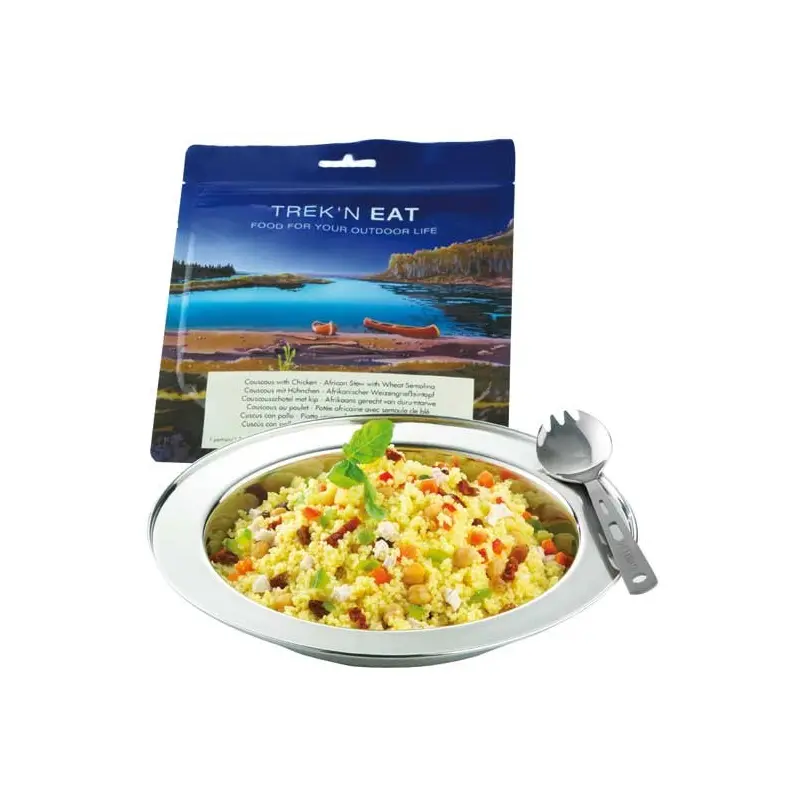 Cuscuz com frango e legumes liofilizado para 1 pessoa – Trek'n Eat