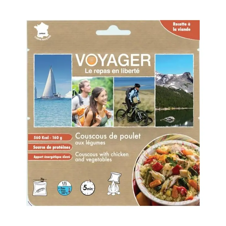 Couscous met kip en groenten 160 g gevriesdroogd – Voyager