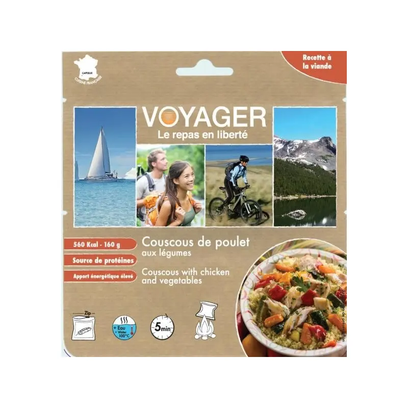 Couscous Huhn mit Gemüse 160 g gefriergetrocknet – Voyager