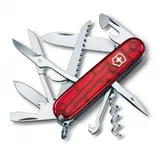 Canivete suíço Victorinox Huntsman vermelho translúcido