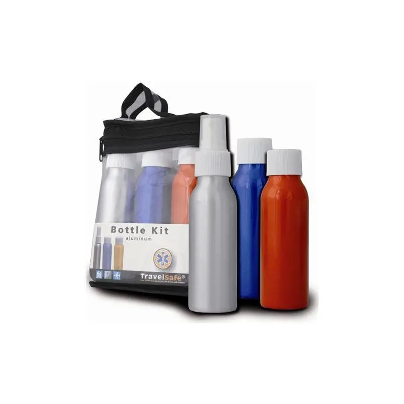 Frascos Alu Bottle Kit para avião – TravelSafe