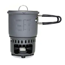 Set de cuisson 585 ml avec réchaud à carburant solide