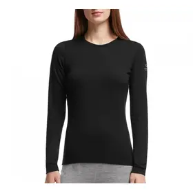 T-shirt de lã merino para mulher 200 Oasis LS Crewe – Icebreaker