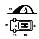 Tenda da trekking Bronder 2 light – Husky
