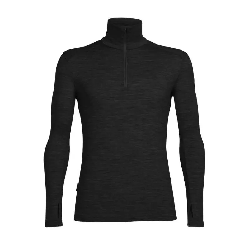 Maglietta da uomo Merino 260 Tech LS 1/2 Zip – Icebreaker – NERO