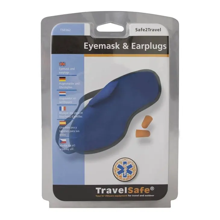 Reisemaske + Ohrstöpsel – TravelSafe
