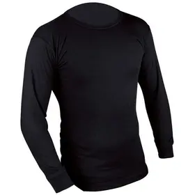 Maglietta tecnica calda a maniche lunghe Nero – Highlander
