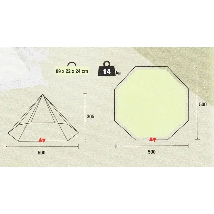 Cherokee 500 tipi tent – Trigano