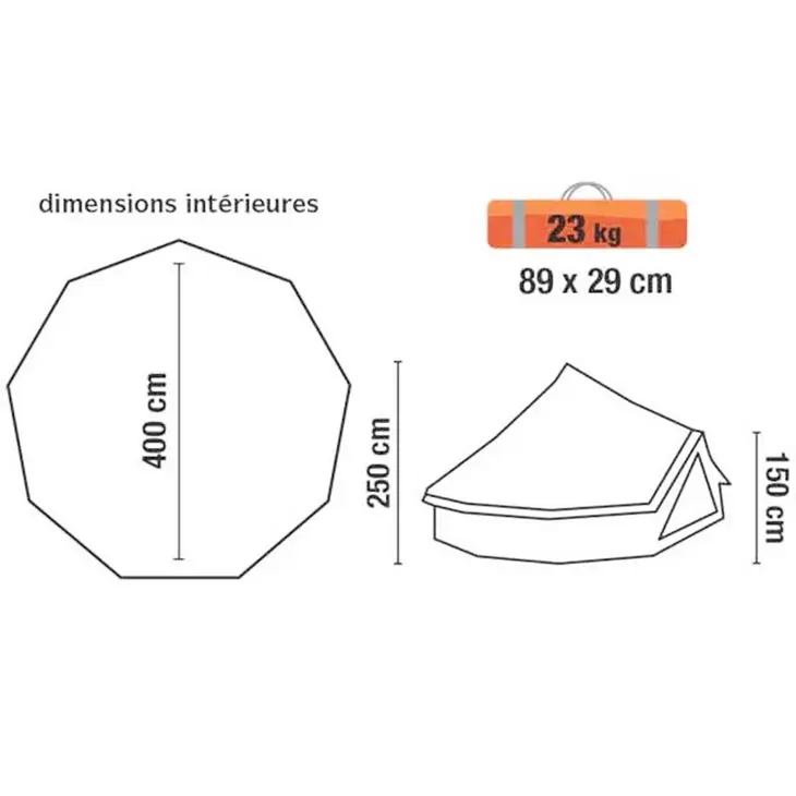 Gobi 8 tipi tent – Trigano