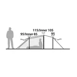 Tenda de caminhada leve Voyager 3 EXP – Robens