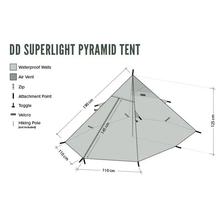 Tenda Superlight Pyramid – DD Hammocks