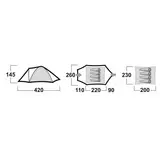 Tenda da campeggio Bizon 4 Classic – Husky