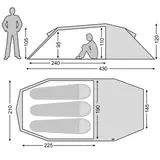 Tienda de campaña de cicloturismo Oppland 3 SI (2.0) – Nordisk