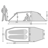Lichtgewicht rugzaktent Oppland 2 LW – Nordisk