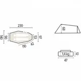 Tenda leve de caminhada Himalaya 4000 – Jamet
