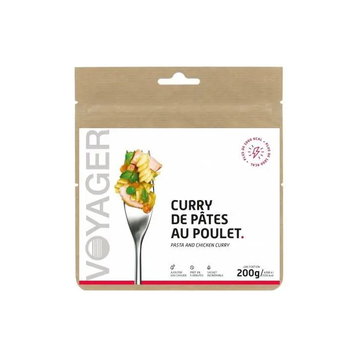 Nudelcurry mit gefriergetrocknetem Huhn – Voyager