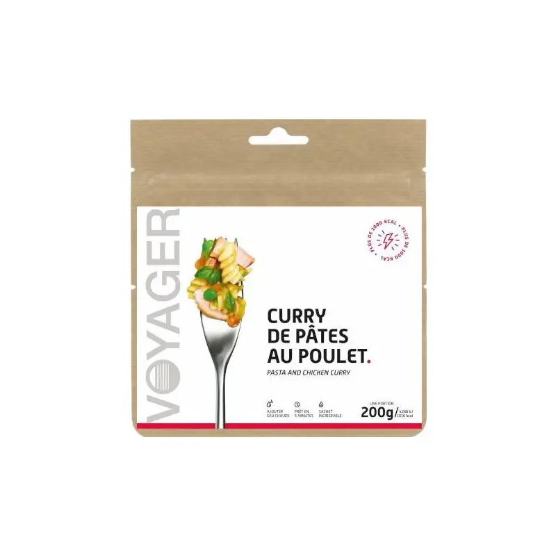 Nudelcurry mit gefriergetrocknetem Huhn – Voyager