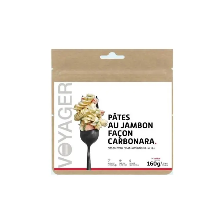 Pasta carbonara liofilizzata 160g – Voyager