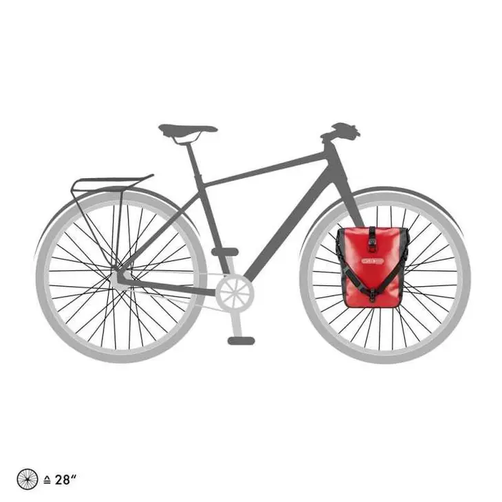 Alforjas impermeables para bicicleta Sport-Roller Classic – Ortlieb – ROJO