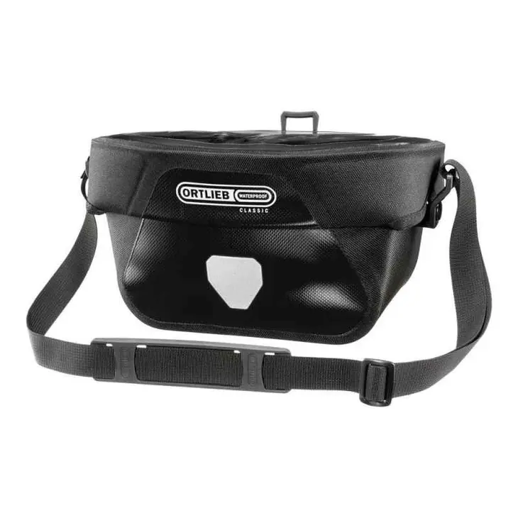 Ultimate six classic 5L zwarte stuurtas – Ortlieb