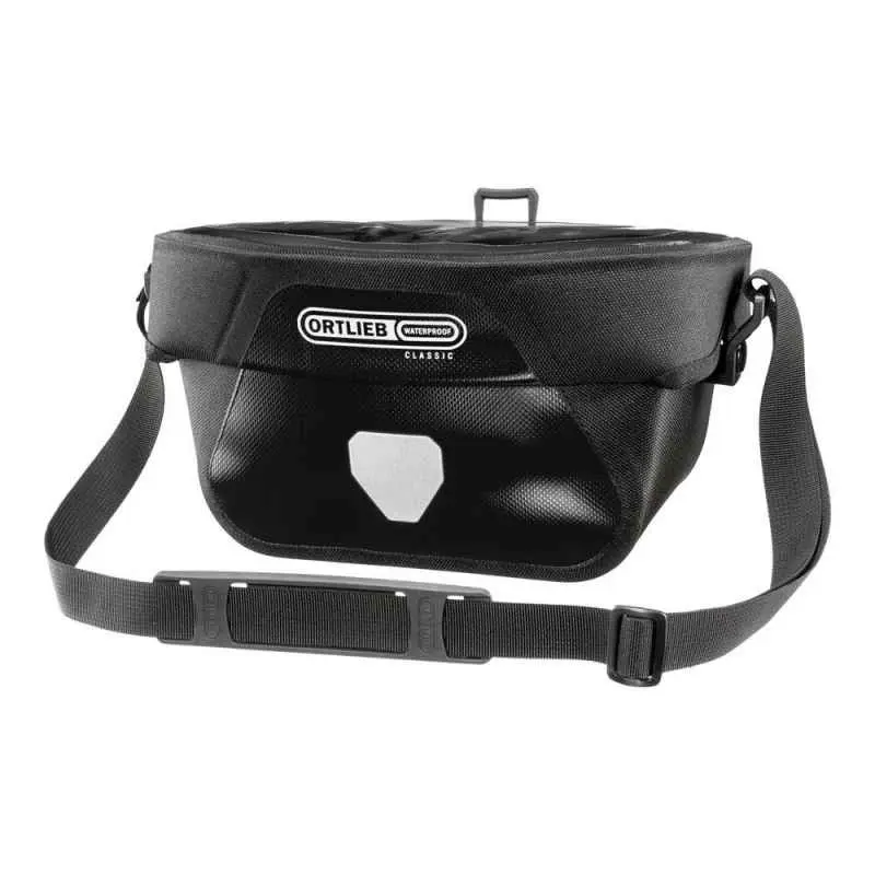Ultimate six classic 5L zwarte stuurtas – Ortlieb