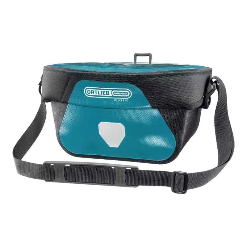 Ultimate six classic 5L blauwe stuurtas – Ortlieb