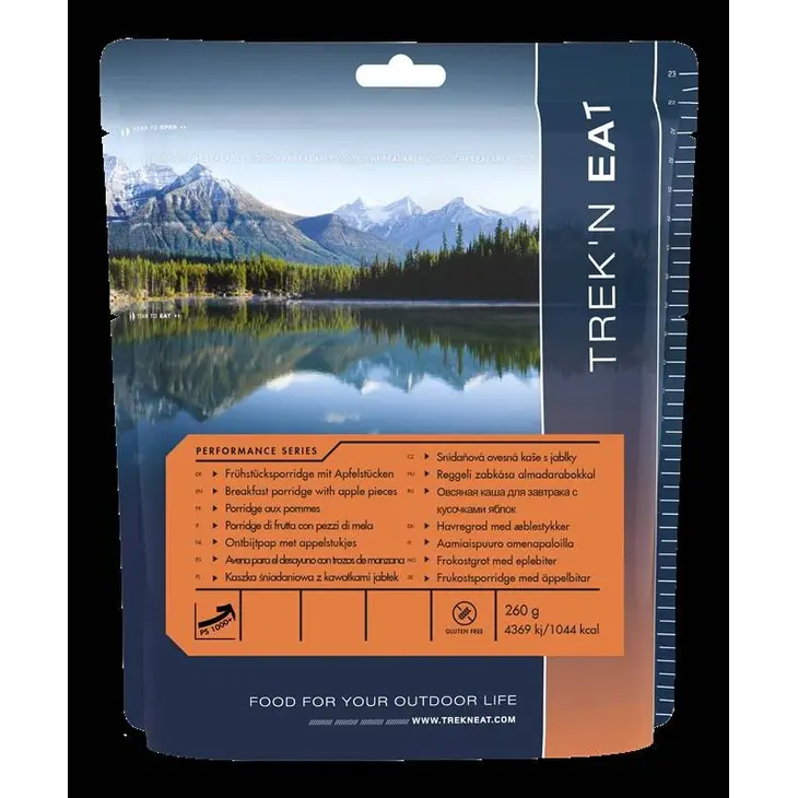 Gefriergetrockneter Apfelporridge – Trek'n Eat