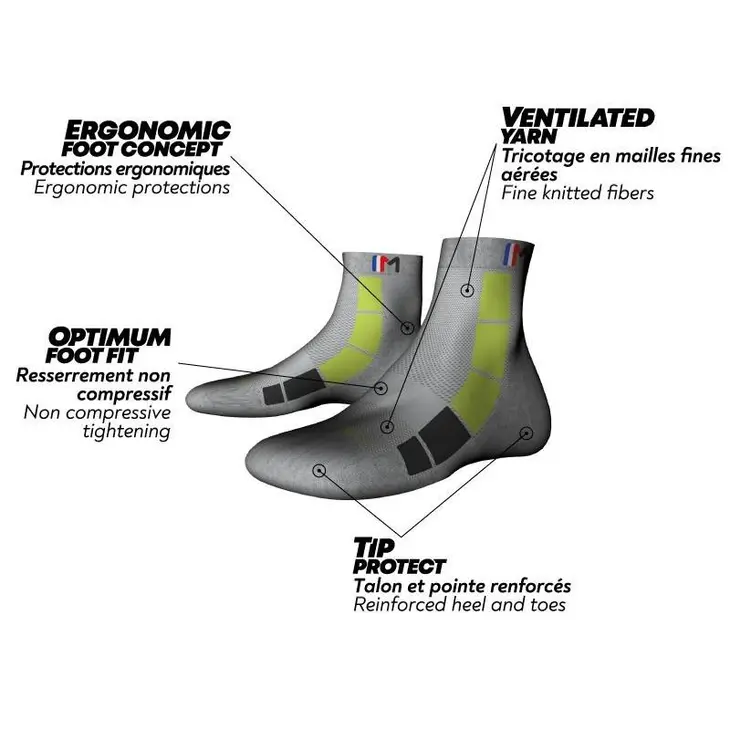 Chaussettes de randonnée Mid Air – Monnet – VERT