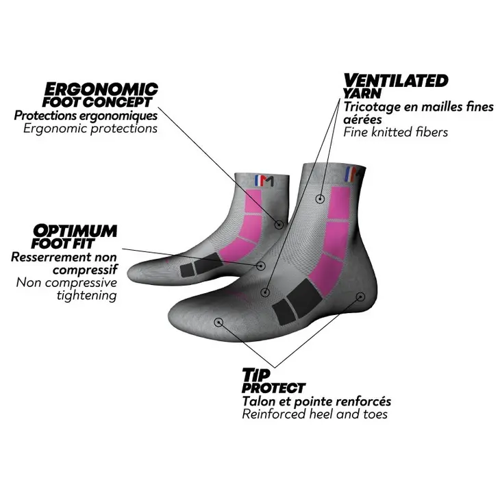 Mid Air hiking socks – Monnet – PINK