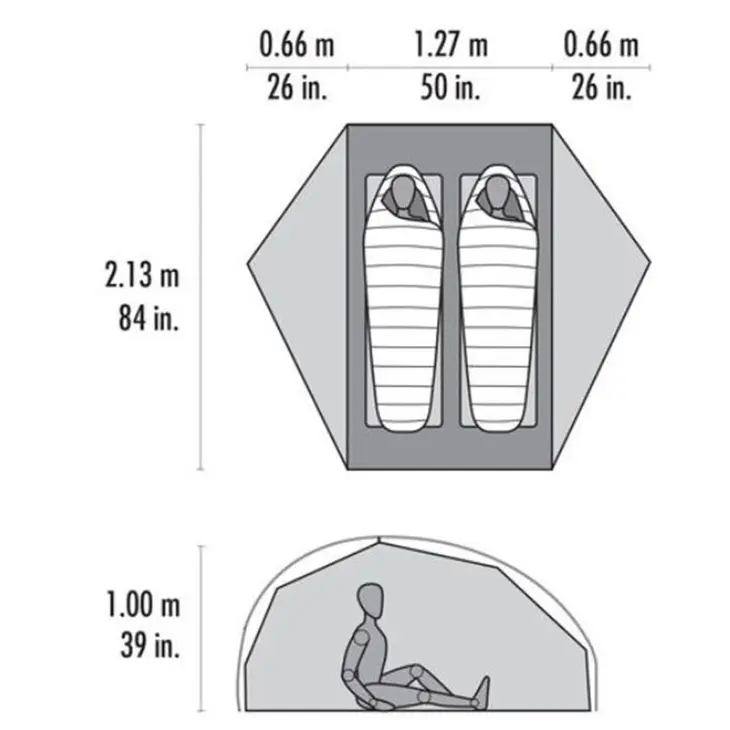 Tenda leve de caminhada Freelite 2 – MSR