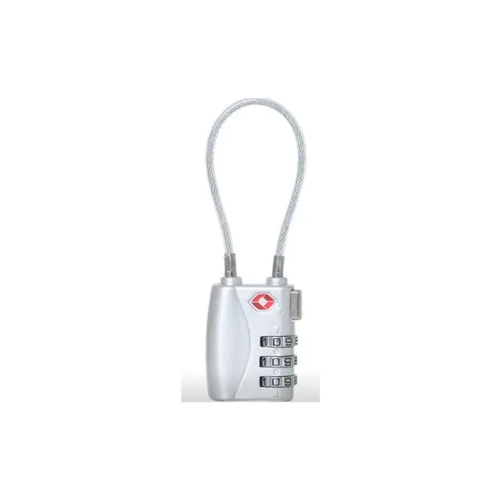 Cadeado com cabo de 3 dígitos lock TSA – TravelSafe