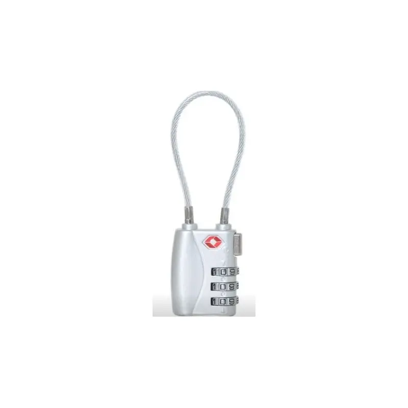 Cadeado com cabo de 3 dígitos lock TSA – TravelSafe