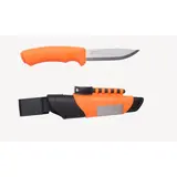 Coltello da sopravvivenza Bushcraft Arancione in acciaio inox