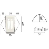 Lichtgewicht wandeltent Jaya 2 DAC – Jamet