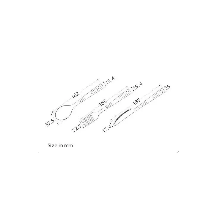 Kit de talheres de titânio – Keith