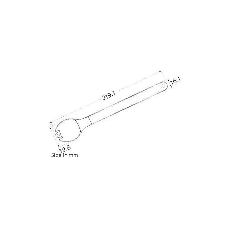 Spork comprida de titânio long spoon – Keith