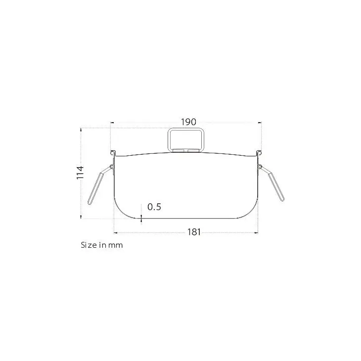 Popote titanium en titane 1.8L – Keith