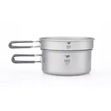 Juego de ollas de titanio 1,25L / 800mL – Keith