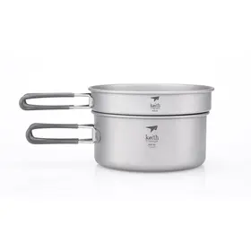 Titanium pannenset 1,25L / 800mL – Keith