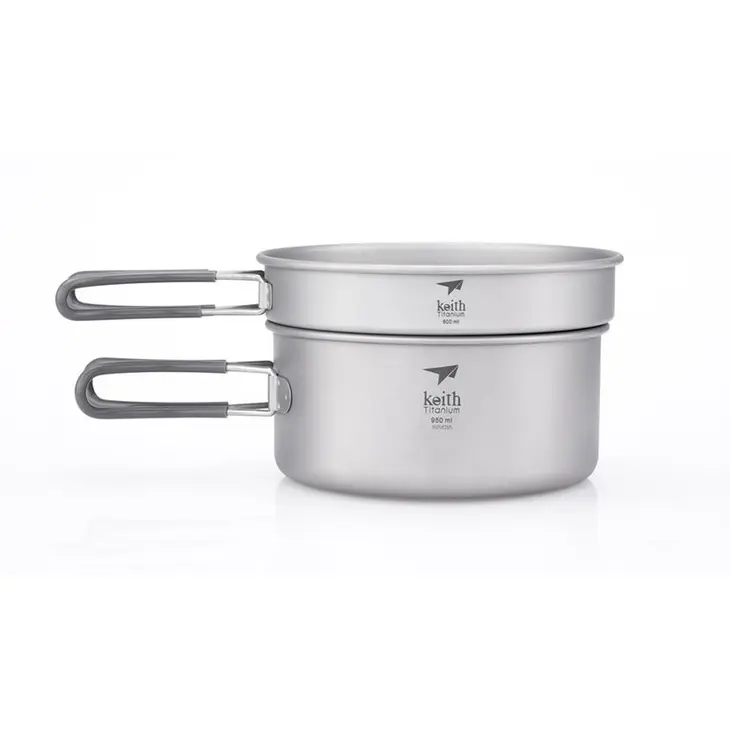 Juego de ollas de titanio 1,25L / 800mL – Keith