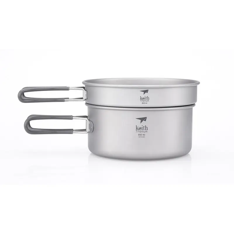 Juego de ollas de titanio 1,25L / 800mL – Keith