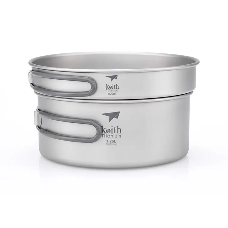 Juego de ollas de titanio 1,25L / 800mL – Keith