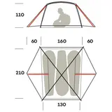 leichtes Wanderzelt nemesi 3 pro – Ferrino