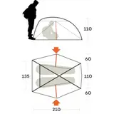 Tenda leve de caminhada Nemesi 2 PRO – Ferrino
