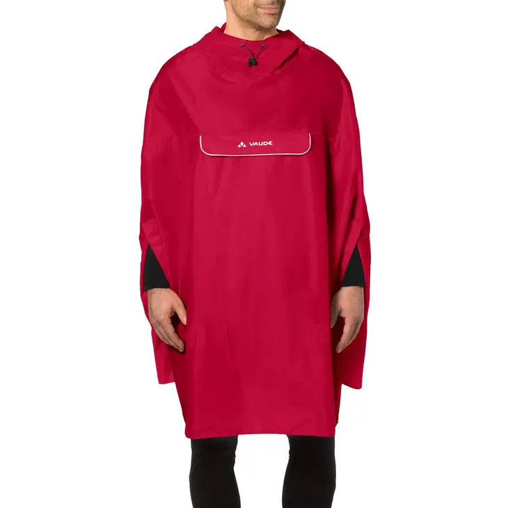 Capa de chuva para ciclismo Valdipino – Vaude – Vermelho