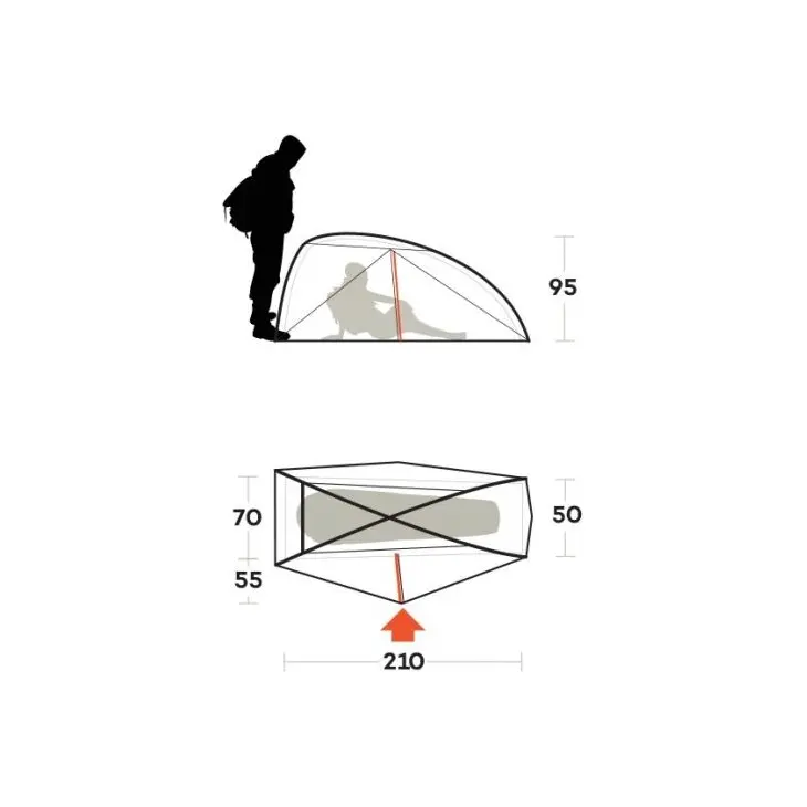 Tenda leve de caminhada Nemesi 1 pro FR – Ferrino