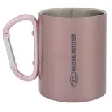 Caneca com mosquetão 300ml Karabiner Cup Mixed – Highlander – ROSA