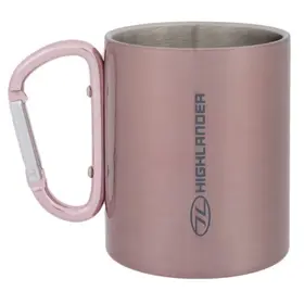 Tazza a moschettone Misto 300ml con moschettone – Highlander – ROSA